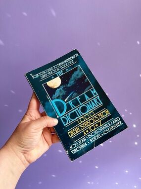 Vintage Dream Dictionary Book - Teal & Black Cover